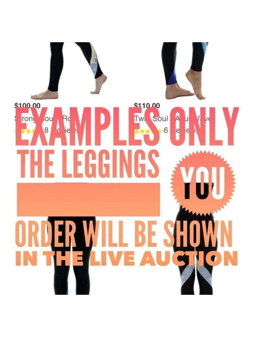 02 Soulgani Active Leggings NWOT 1 Pair of athletic pants Size Shown In Auction